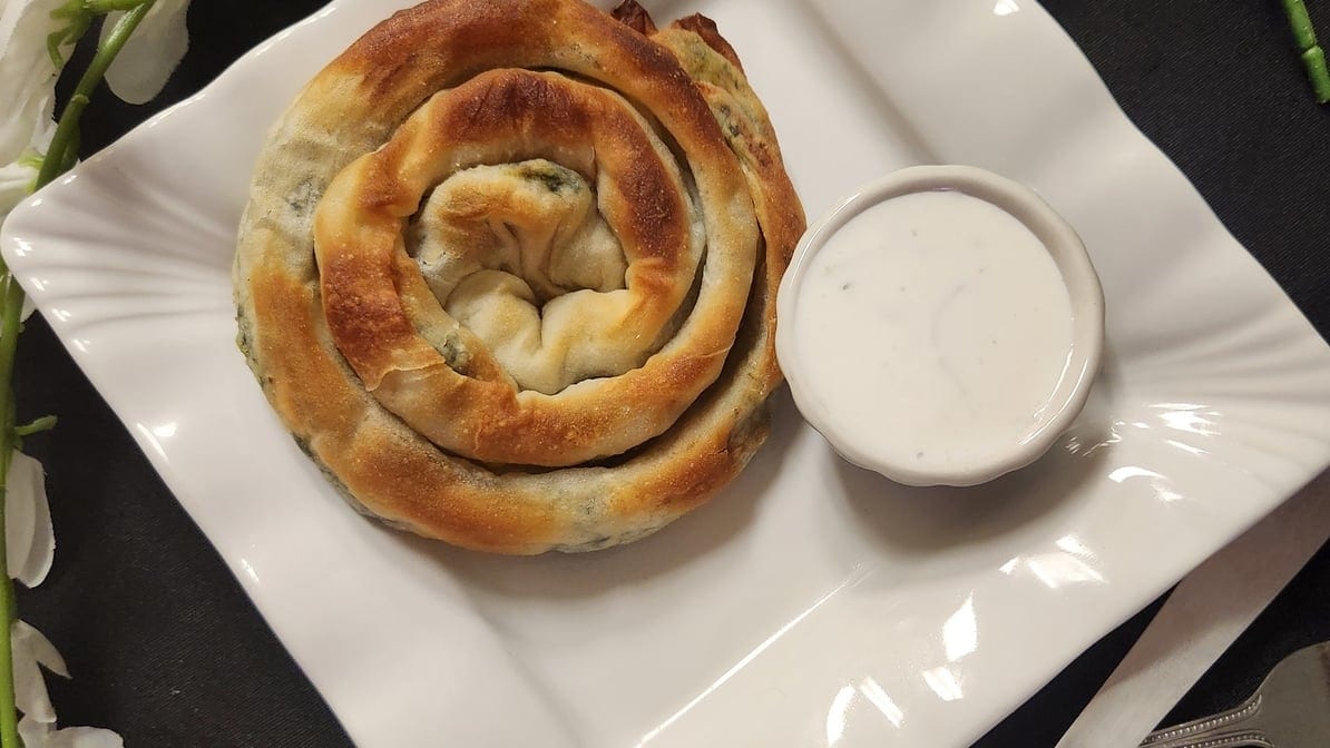 Spinach and Feta Pies.