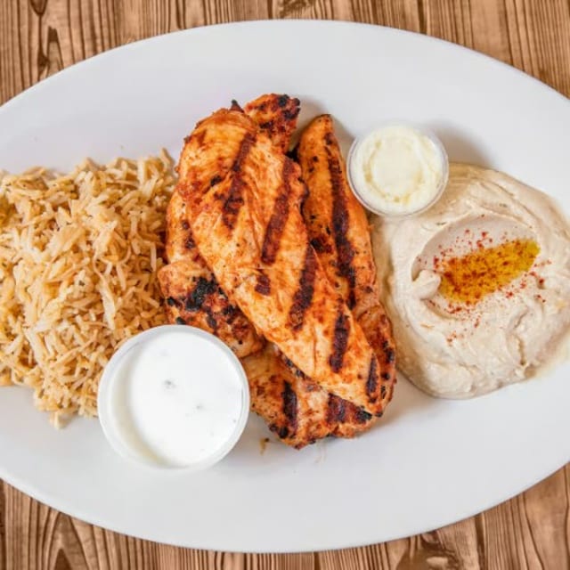 Chicken Kebab Plate.
